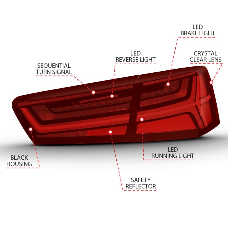 ANZO LED Taillights for Chevy C6 6-Piston 355mm - Image 4