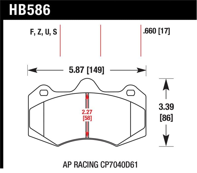 Hawk Performance DTC-70 Brake Pad Set for Street Vehicles High Friction Compound
