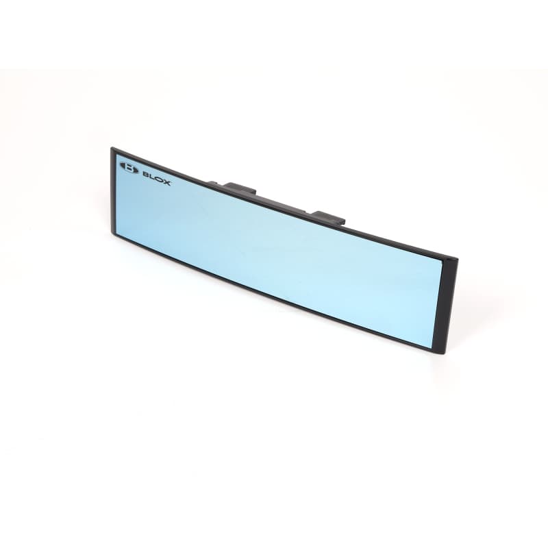 BLOX Racing Rear View Mirror 290mm Convex Blue Tint Black Frame - Image 3