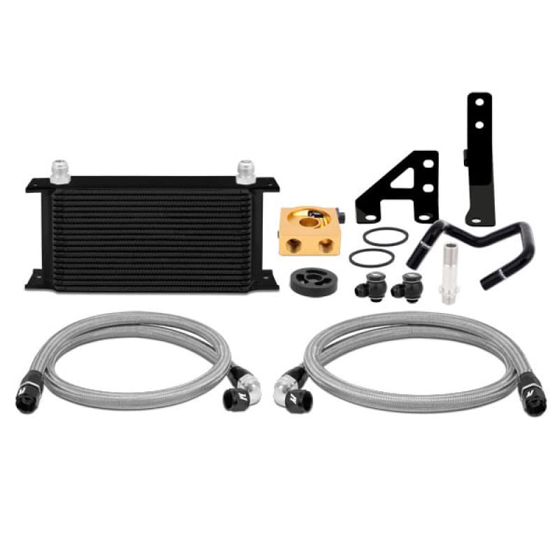 Mishimoto Oil Cooler Kit for 2015+ Subaru WRX FA20 DIT Thermostatic Sandwich ... - Image 2