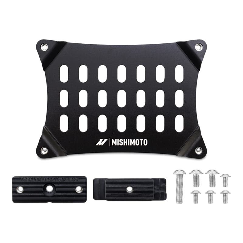 Mishimoto License Plate Relocation Kit for Ford Mustang 3mm Steel Powder Coated