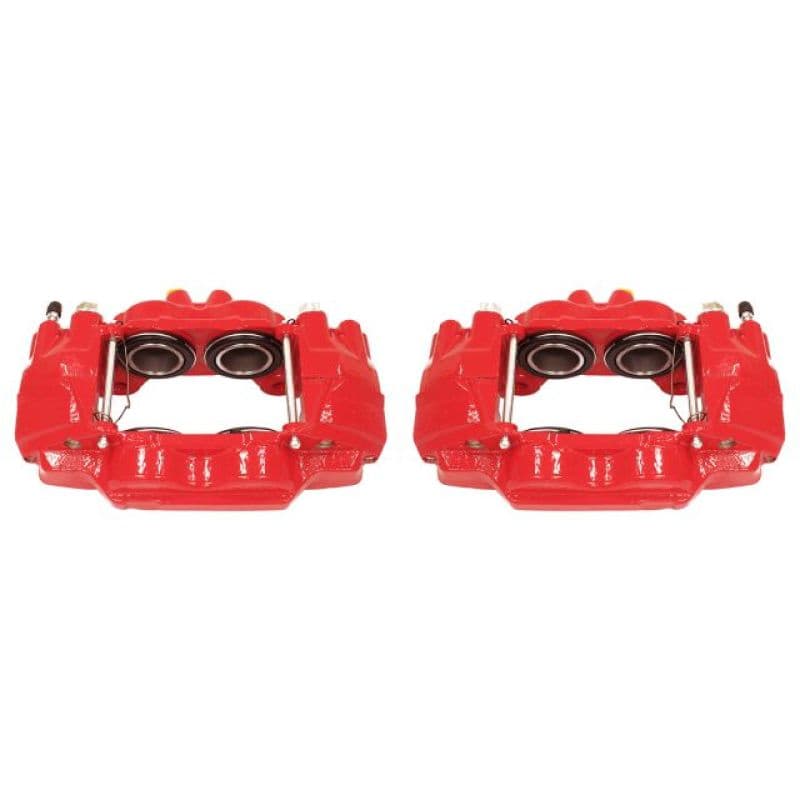 PowerStop Brake Calipers Red Powder Coated Pair Durable High-Temp Finish