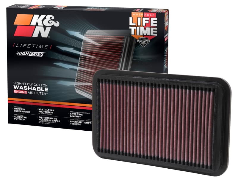 K&N Engineering Drop-In High-Flow Washable Air Filter - Image 3