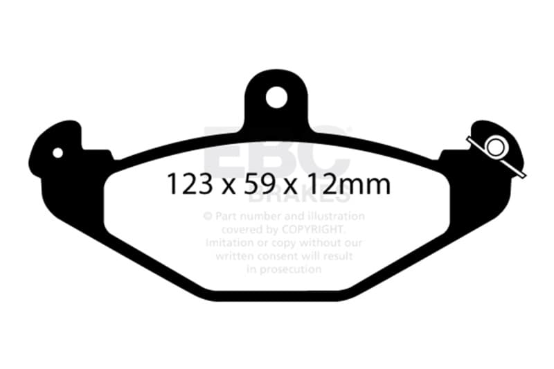 EBC Brake Pad Set for Chevy C6 Yellowstuff High Friction Performance - Image 2