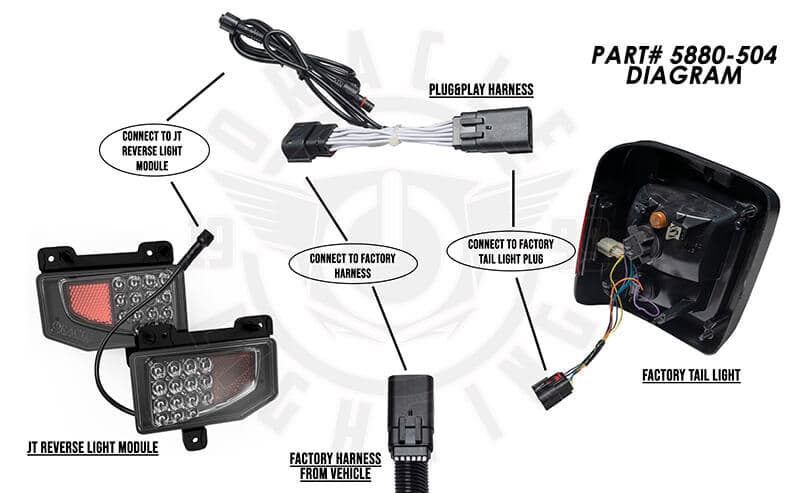 ORACLE Lighting Wiring Harness for Jeep Gladiator Plug & Play Adapter - Image 2