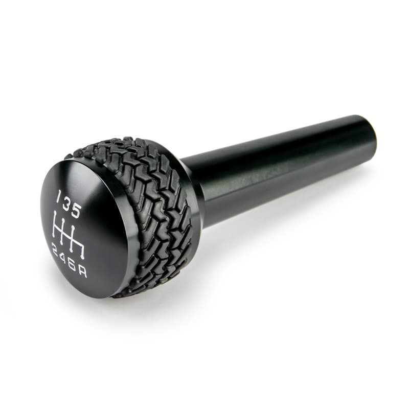 DV8 Offroad Shift Knob for 2007-10 Jeep JK Billet Aluminum Tired Tread Grip - Image 3