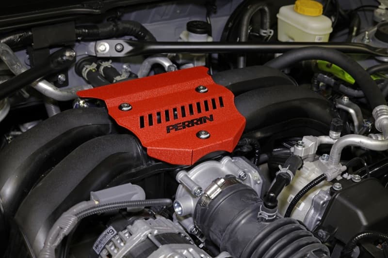 Perrin Performance Engine Cover for Subaru BRZ Toyota GR86 2022-2025 Red - Image 3