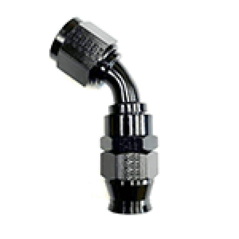 Fragola -4AN 45° Forged Hose End Black for PTFE Hose
