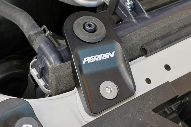 Perrin Performance Upper Radiator Bracket Set for Subaru WRX/STI 15-21 Black - Image 2