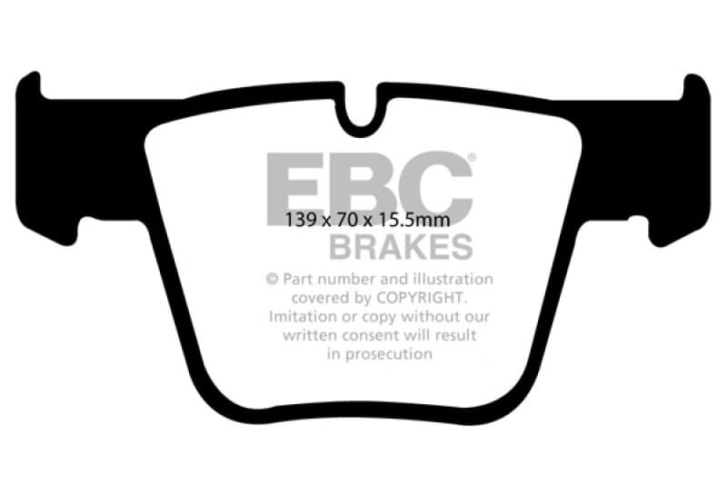 EBC Yellowstuff Brake Pad Set for Street and Track Driving High-Performance