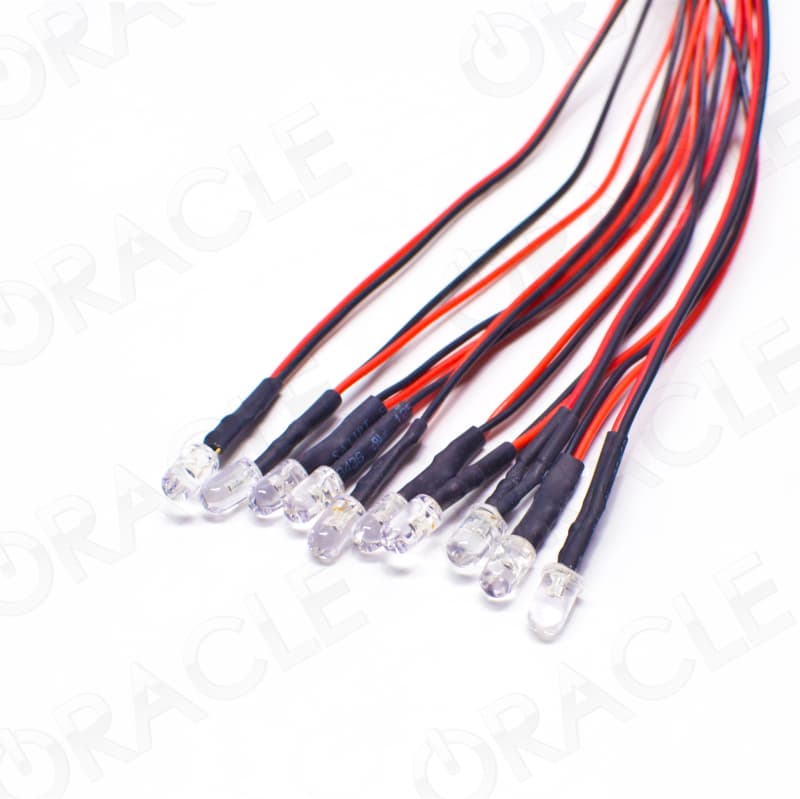 ORACLE Lighting Single Wired 1W 3mm LEDs 12V DC Pack of 10