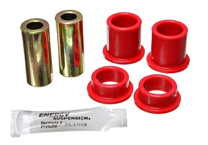 Energy Suspension Steering Rack Bushings Red Polyurethane
