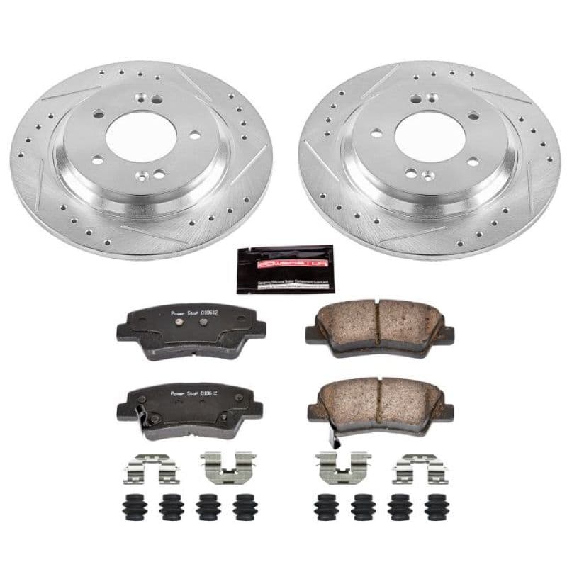 PowerStop Z23 Evolution Brake Kit for Daily Driver Carbon-Fiber Ceramic Pads