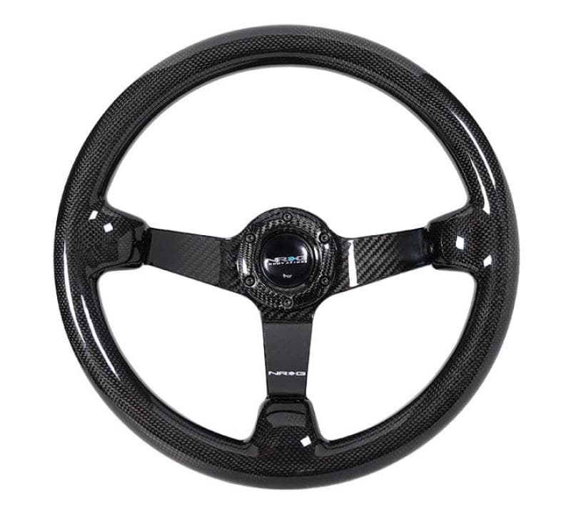 NRG Steering Wheel for Chevy C6 Forged Carbon Fiber 350mm 3in Deep - Image 2