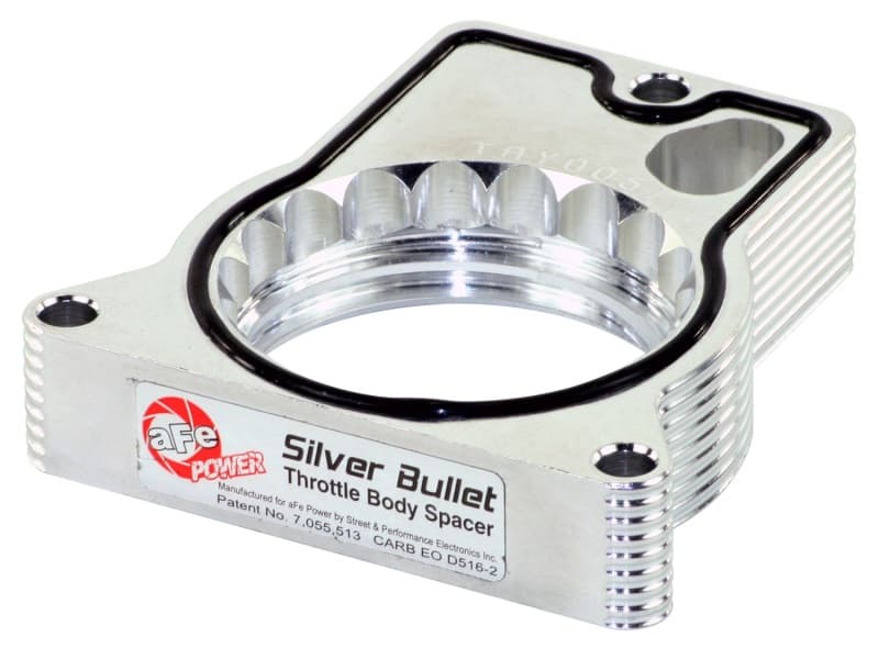 aFe Silver Bullet Throttle Body Spacer for Improved Airflow T-6061 Billet Alu...