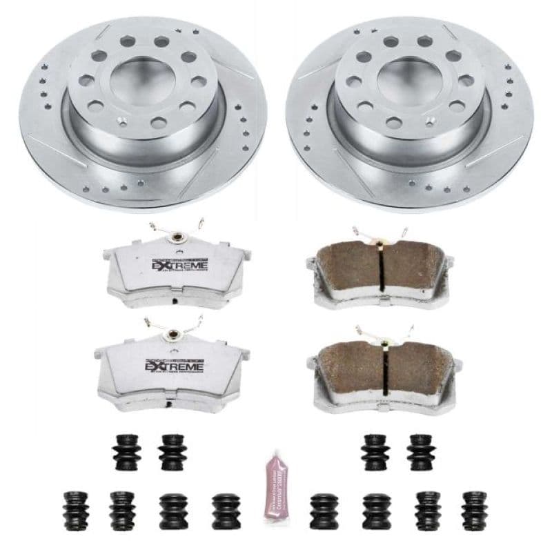 PowerStop Z26 Street Warrior Brake Kit for Muscle Cars Drilled & Slotted Roto...