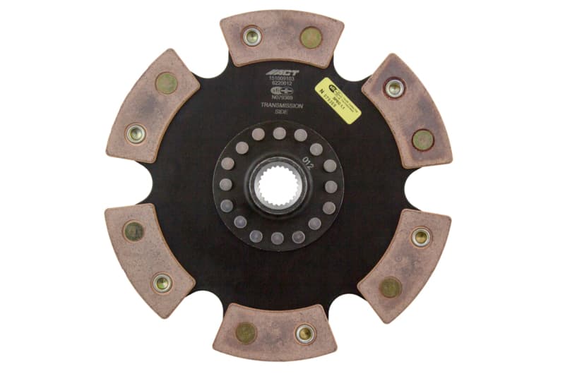 ACT 6-Pad Rigid Race Clutch Disc with Ceramic Friction Materials