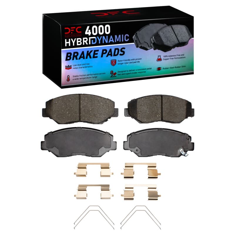 DFC 4000 HybriDynamic Brake Pads Consistent Pedal Feel Low Dust Low Noise