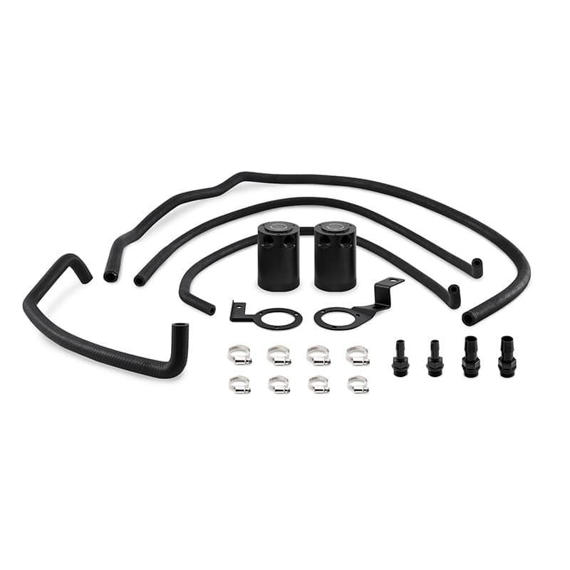 Mishimoto Baffled Oil Catch Can Kit for 2015-2016 WRX Dual Compact Cans