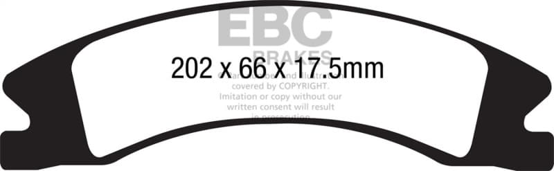 EBC Greenstuff Brake Pad Set for 4x4 Heavy Duty Low Wear Offroad Resistant - Image 2