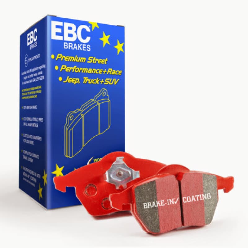 EBC Redstuff Brake Pad Set for Chevy C6 Low Dust Synthetic Fiber Ceramic - Image 2