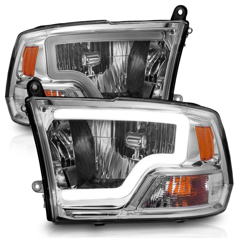 ANZO Crystal Headlights for Chevy C6 Clear Lens Black Housing 2pc Set - Image 3