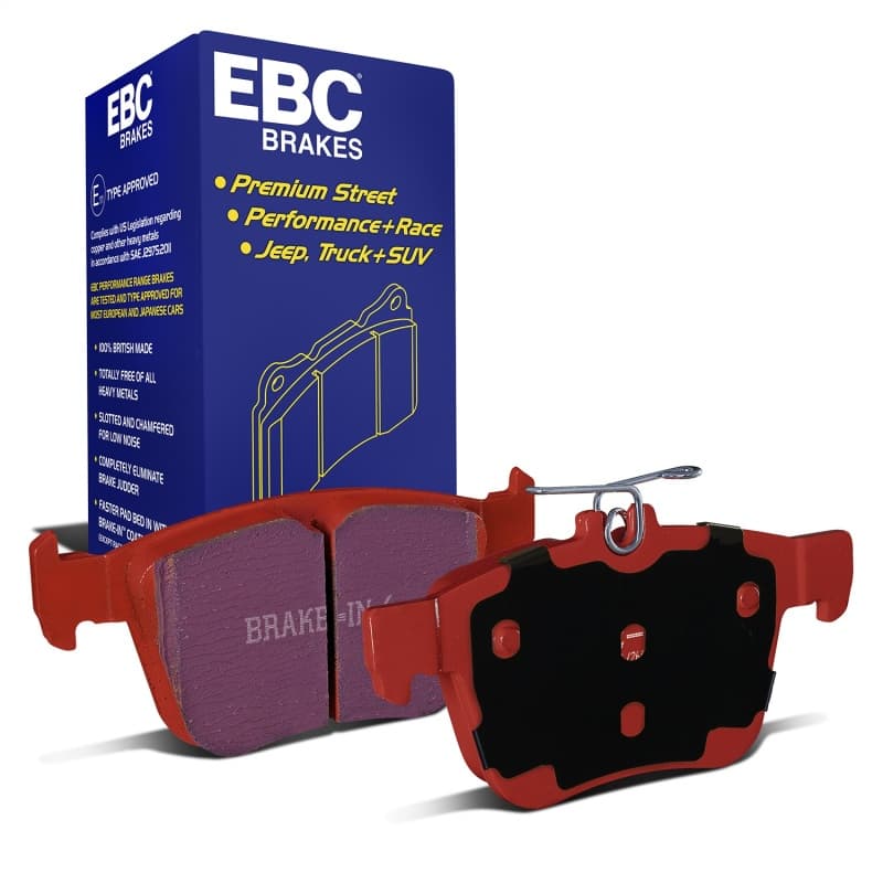 EBC Redstuff Brake Pad Set for Chevy C6 Low Dust Synthetic Fiber Ceramic