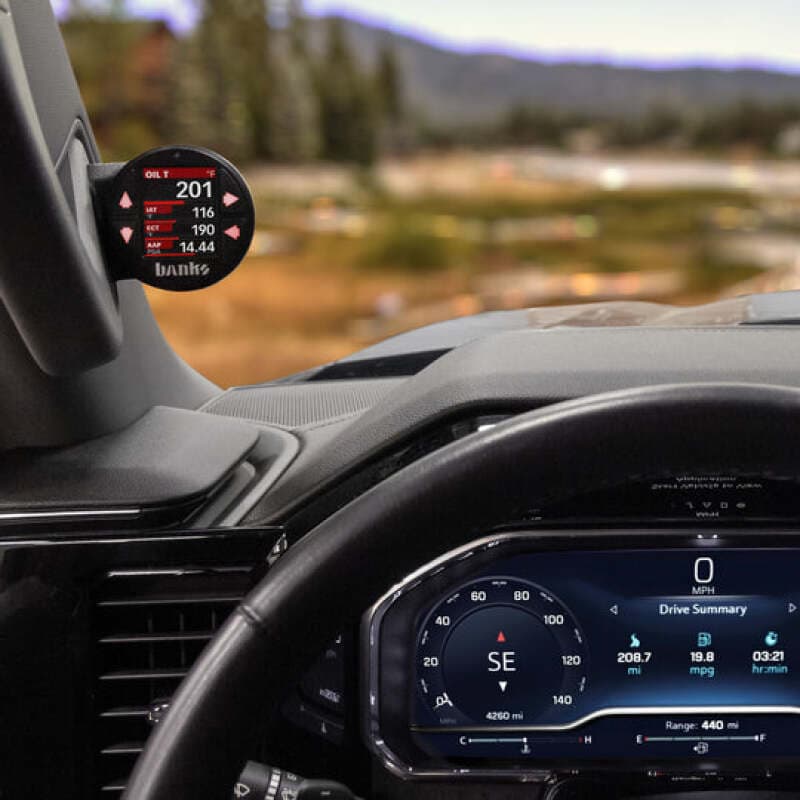 Banks Power iDash Stealth Gauge Mounts for 2022-2026 GM 1500/2500/3500 A-Pillar - Image 3