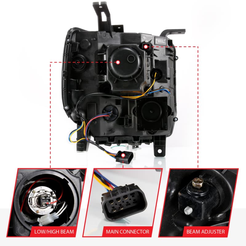 ANZO LED Projector Headlights for Chevy C6 111487 - Image 5