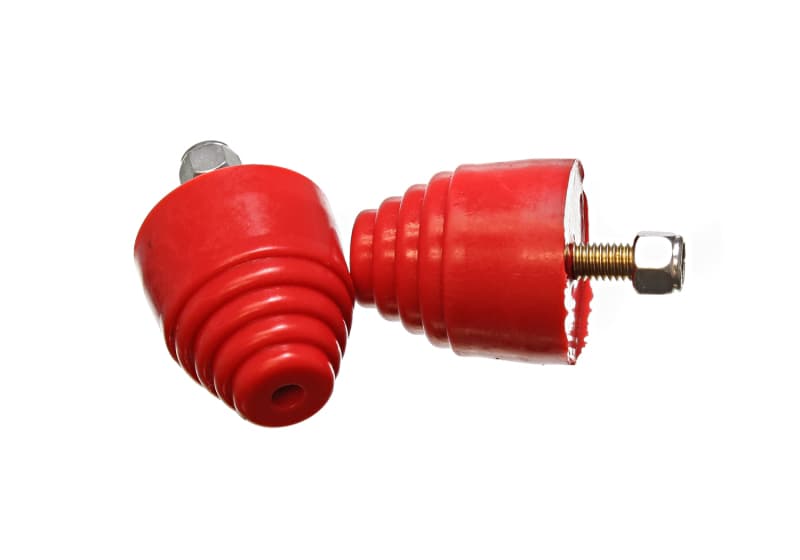 Energy Suspension Bump Stops for Control Arms Red Hyper-Flex Polyurethane - Image 2