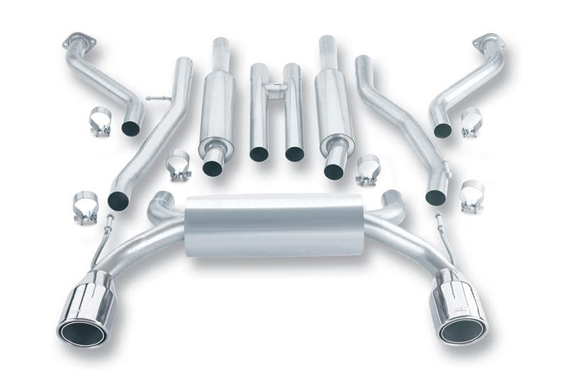 Borla Axle Back Exhaust for Nissan 350Z 2.25" Stainless Steel Dual with H-Pipe - Image 2