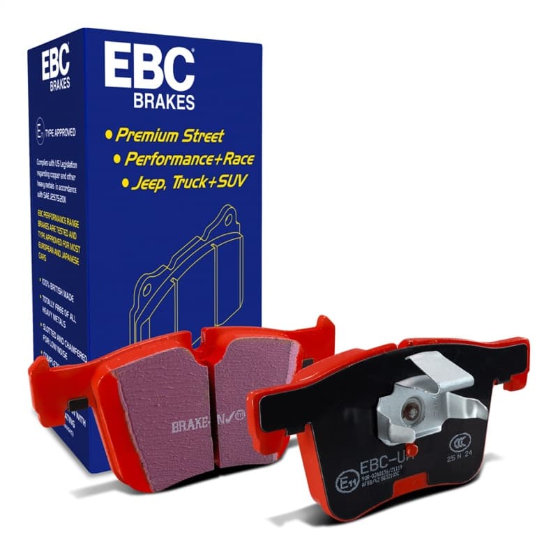 EBC Redstuff Brake Pad Set for Chevy C6 Low Dust Synthetic Fiber Ceramic
