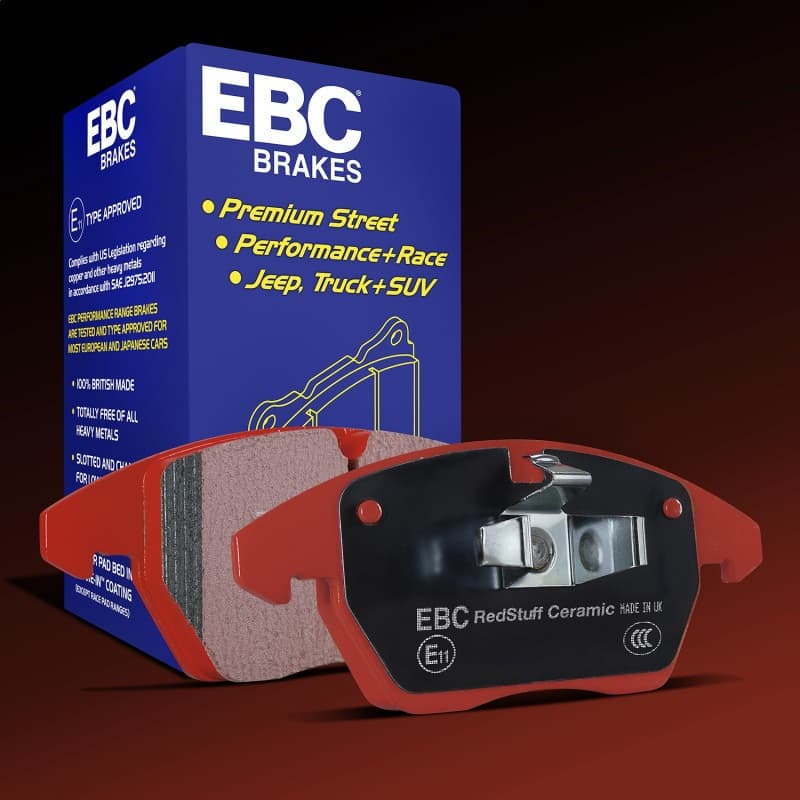 EBC Redstuff Brake Pad Set for Chevy C6 Low Dust Ceramic Compound - Image 3