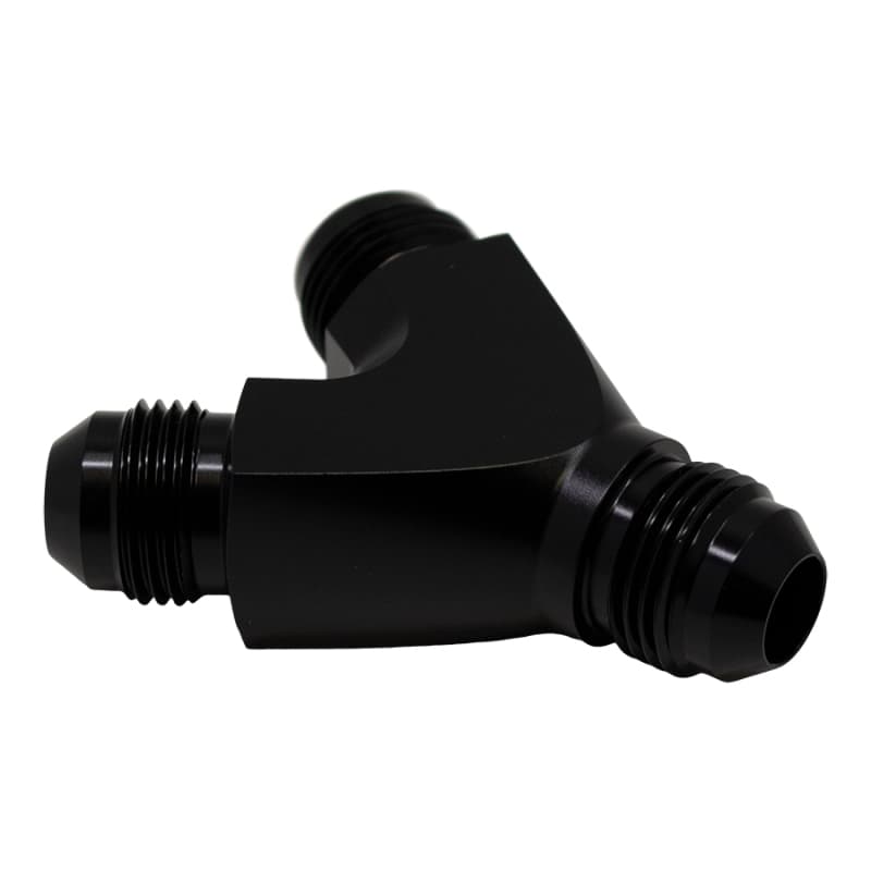 DeatschWerks 8AN Male Flare Y Fitting Anodized Matte Black