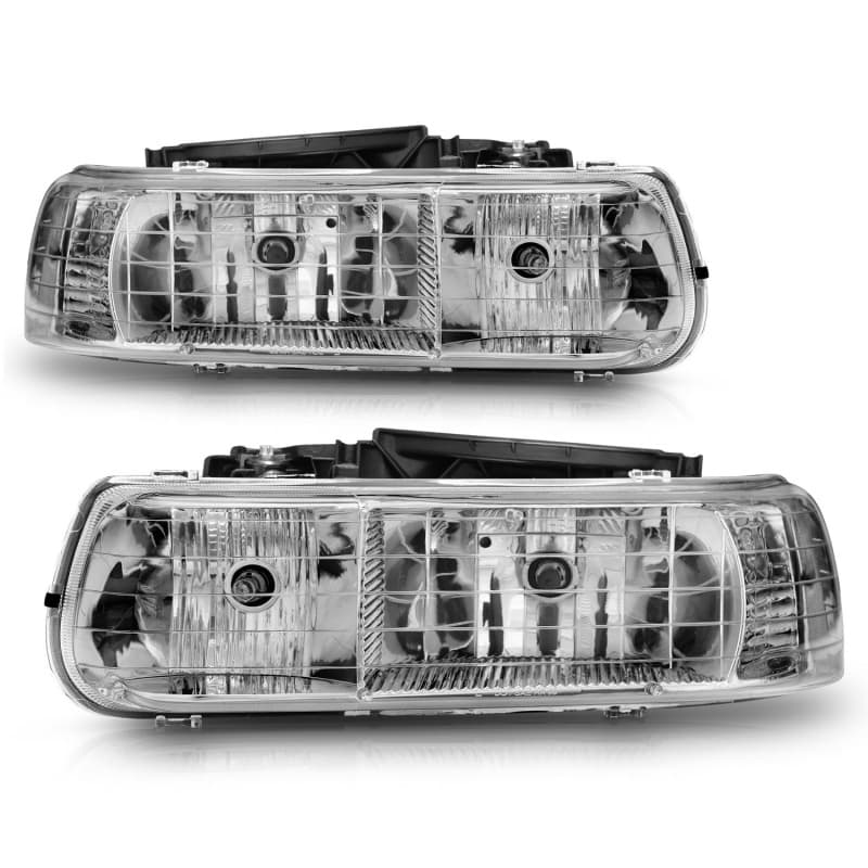 ANZO Crystal Headlights for Chevy C6 Clear Lens Replacement - Image 4
