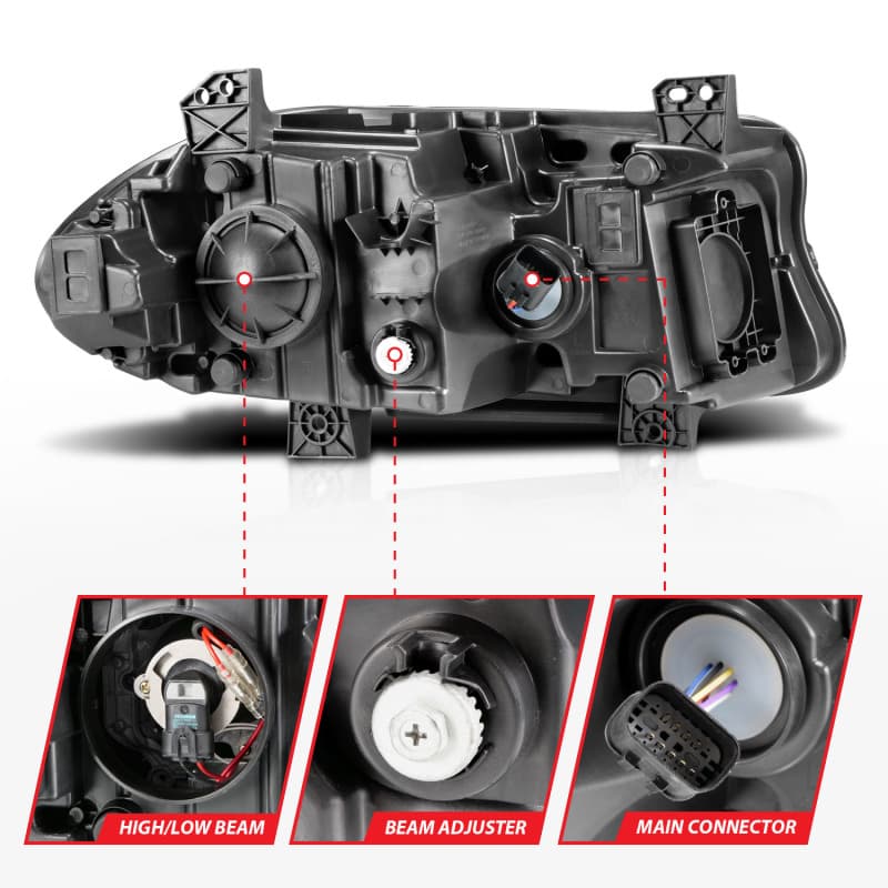 ANZO LED Projector Headlights for Chevy C6 High Output Replacement - Image 4