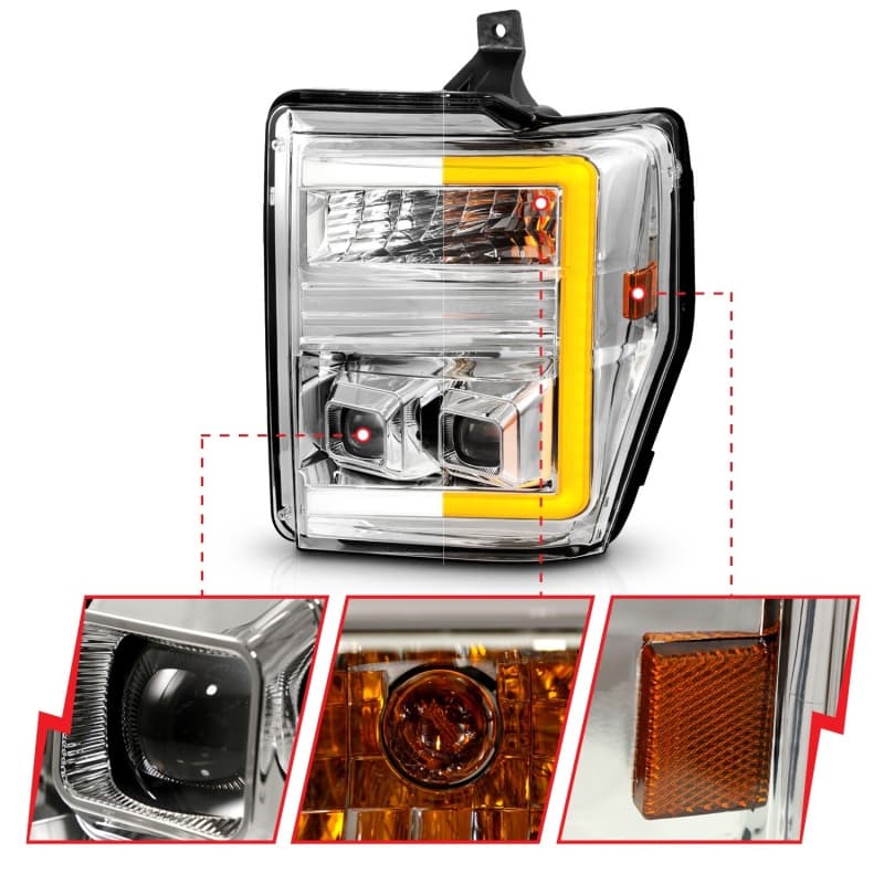 ANZO LED Projector Headlights for Chevy C6 100% Street Legal - Image 4