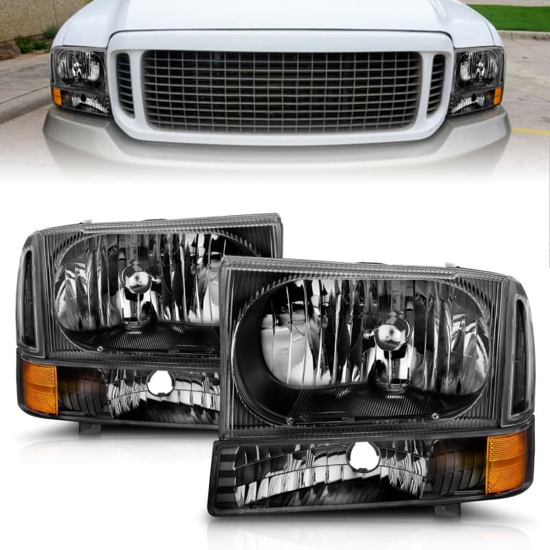 ANZO Crystal Headlights for Chevy C6 Clear Lens Replacement
