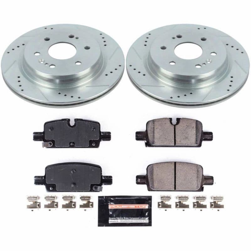 PowerStop Z23 Evolution Sport Brake Kit for Daily Driver with Carbon-Fiber Ce...
