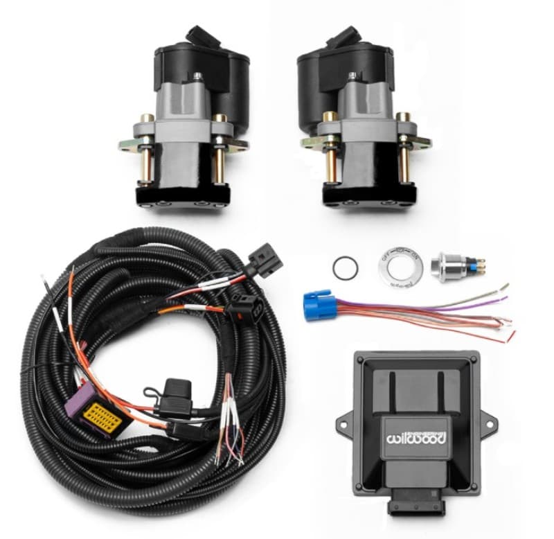 Wilwood Electronic Parking Brake Caliper Rear Retrofit Kit Black Powder Coat