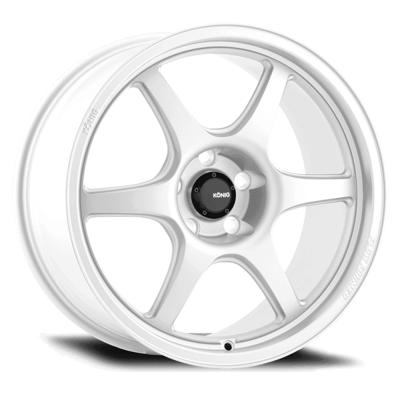 Konig Hexaform 18x8.5 5x114.3 ET43 Gloss White Flow Formed Wheels