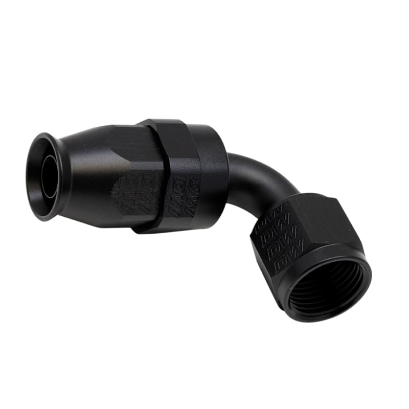 DeatschWerks 8AN Female Swivel 90-Degree Hose End PTFE Anodized Matte Black