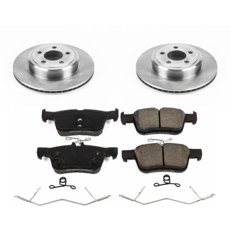 PowerStop Autospecialty Brake Kit for Daily Driver with Z17 Ceramic Pads & Ro...