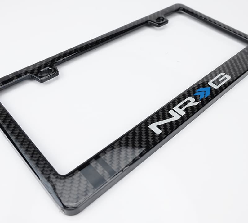 NRG Carbon License Plate Frame with Fiber Poly Dip Finish - Image 2