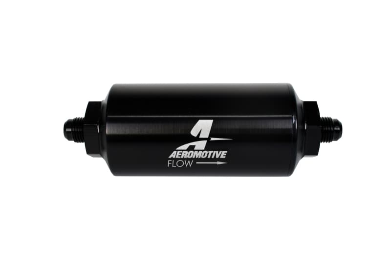 Aeromotive Fuel Filter AN-06 40 Micron Stainless Steel Element Black Anodize - Image 2