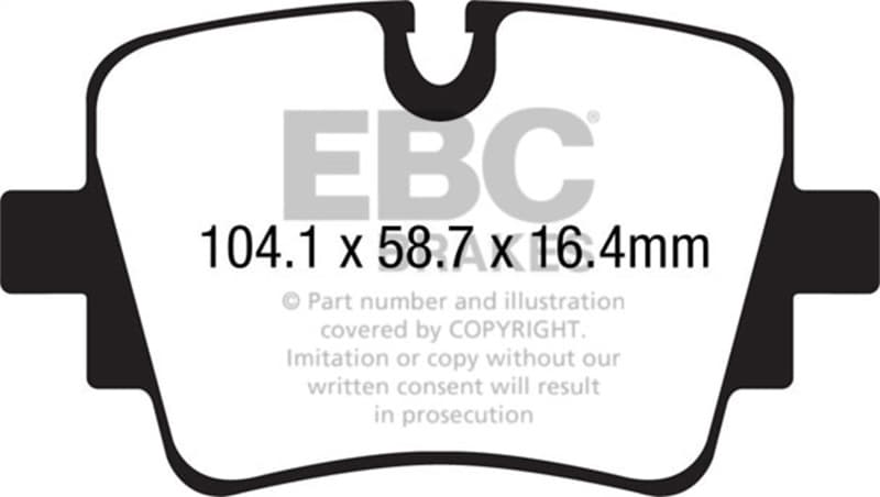 EBC Yellowstuff Brake Pad Set for Street and Track Driving High Performance - Image 2