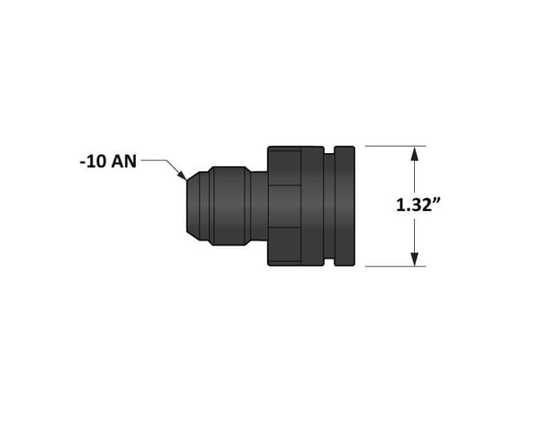 Fleece Performance Adapter Fitting Universal -10AN Male to 1.325in O-Ring Bore - Image 4
