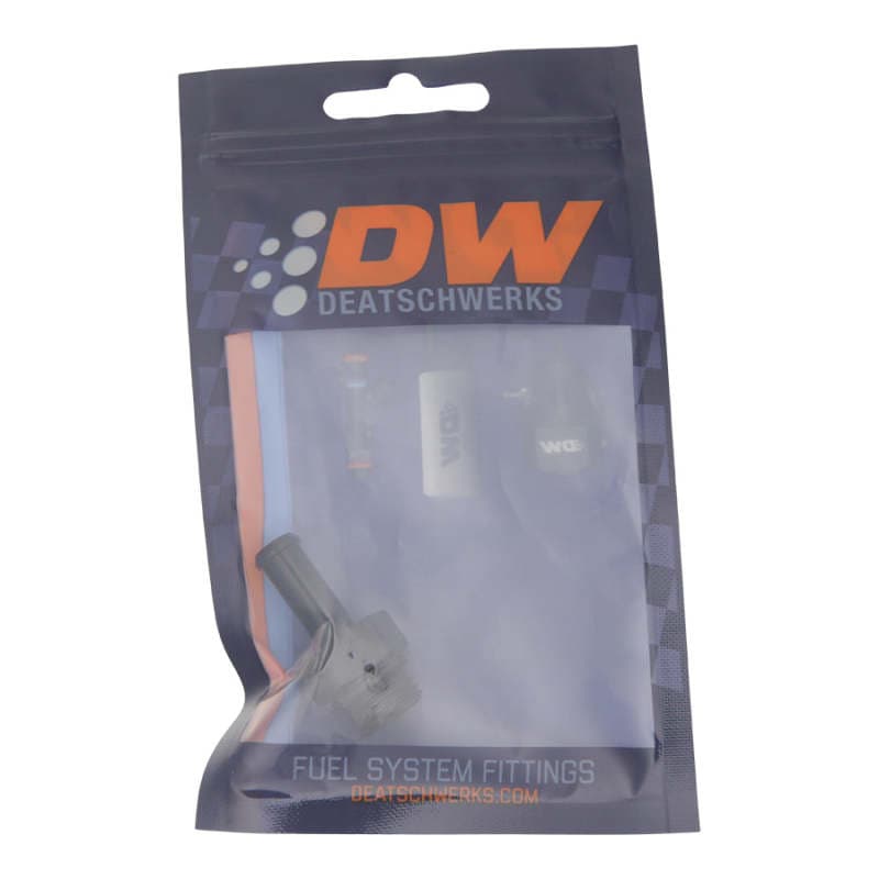 DeatschWerks 6AN ORB Male to 5/16in Male Barb Adapter Anodized Matte Black - Image 2