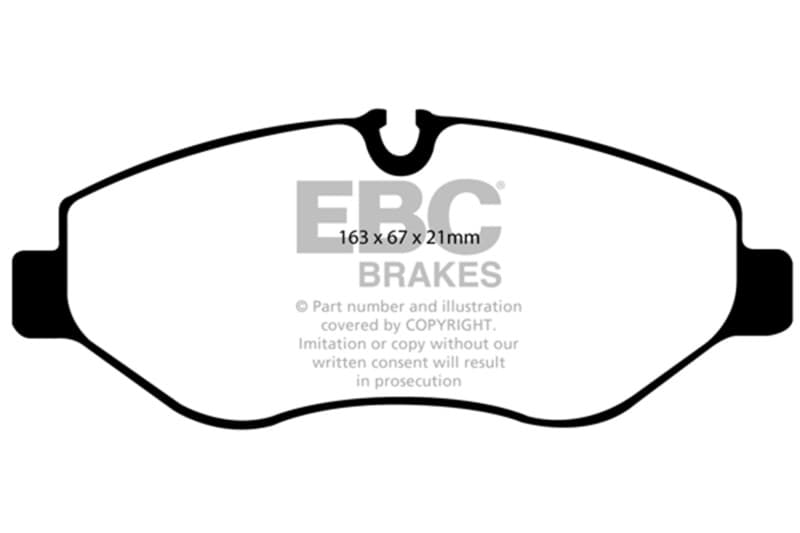 EBC Greenstuff Brake Pad Set for 4x4 Heavy Duty Low Wear Offroad Use - Image 2