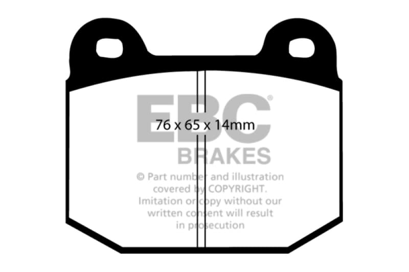 EBC Ultimax2 Brake Pad Set for Urban/Daily Driver OEM Replacement